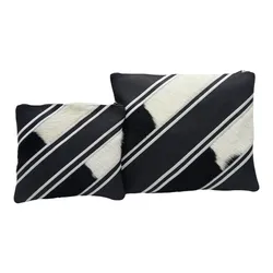 Leather&Fur Tallit&Tefillin Bags- Black