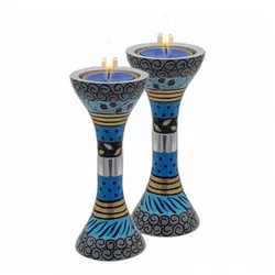 Enaamel Candlesticks-Blue