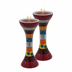 Enaamel Candlesticks- Red