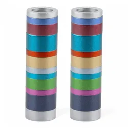 Cylinder Small Candlesticks + Full Rings - Multicolor