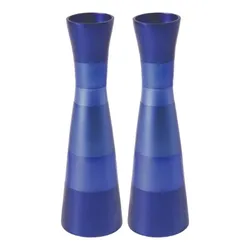 Candlesticks - Large - Blue