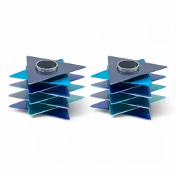 Candlesticks - Magen David - Blue