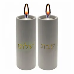 Concrete Candlesticks- Gray