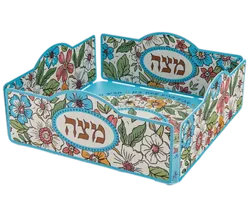 laser cut steel Matzah tray - Spring