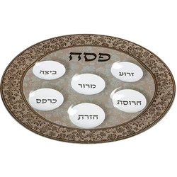 Glass Passover Plate