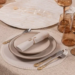 Madrid Tablecloth – Stone