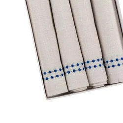 Set of 4 Doni Napkins- Blue