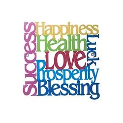 Floating Letters -Blessing Words - small (English)