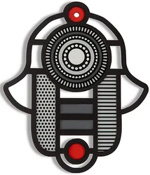 Stained Glass-Like Hamsa