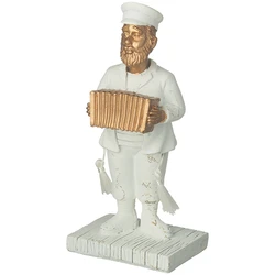 Polyresin Kleizmer Playing Accordion