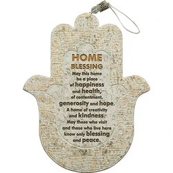Polymer Hamsa English Home Blessing