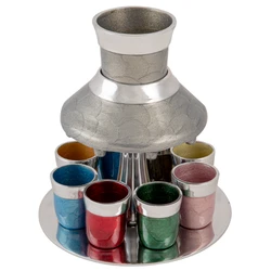 Aluminum Wine Divider With 8 Small Cups - Colorful