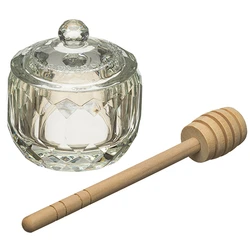Elegant Crystal Honey Dish
