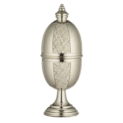 Elegant Etrog box with silver coating