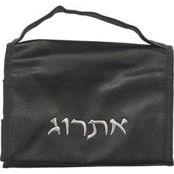 Black Faux Leather Pouch for ETROG