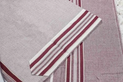 SAPIR-Maroon-Special Modern Tallit- Non Slip-Pure Wool- Made in ISRAEL