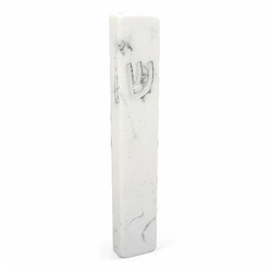 Concrete Mezuzah Case - White Marble