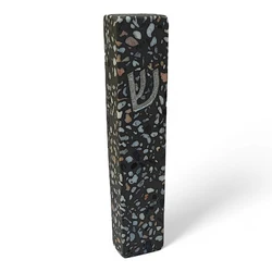 Concrete Mezuzah Case - Dark terrazzo