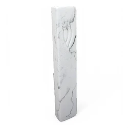 Concrete Mezuzah Case - White Marble