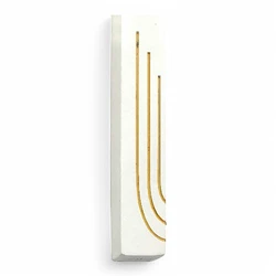 Concrete Mezuzah Case -White