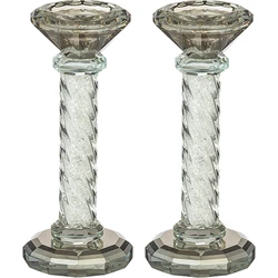 Crystal Candlesticks with Stones