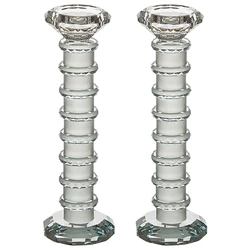 Pair of Crystal Elegant Candlesticks