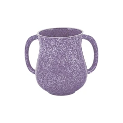 Netilat Yadayim Cup - Faux Marble - Purple