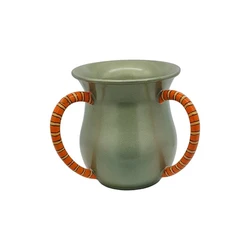 Anodized, hand-painted enamel on aluminum Washing Cup- Gray