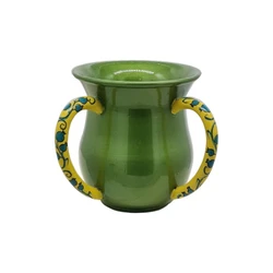 Anodized, hand-painted enamel on aluminum Washing Cup- Green