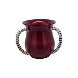 Anodized, hand-painted enamel on aluminum Washing Cup- Marron