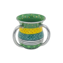 Hand-painted enamel on aluminum- Washing Cup