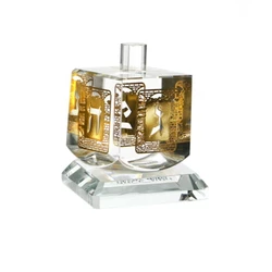 Crystal Spining dreidel- Gold Metal cut-out