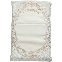 Leatherette Brit Pillow with Bold Embroidery