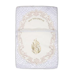 Leatherette Brit Pillow with Bold Embroidery