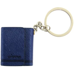 Tehillim Keychain- Faux Leather With Magnet - Blue
