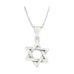 Sterling Silver Star of David Necklace- Classic Design