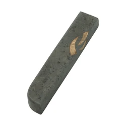 Hand Made Stone Mezuzah Case-3D Shein- Gray
