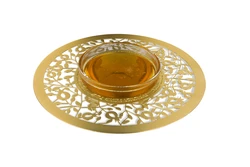 Laser-cut pomegranate Honey Dish made of stainless steel