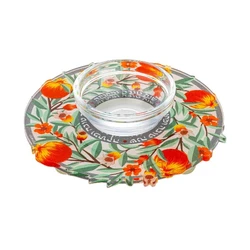 Honey Dish Plexiglass- Pomegranate