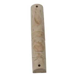 Jerusalem Stone Mezuzah Case- Pomegranate- Red Stone