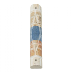 Kotel-Inspired Mezuzah – Jerusalem Stone Stripes