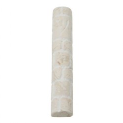 Jerusalem Stone Mezuzah Case- Kotel- Beige