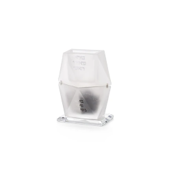 Crystal Havdalah Holder & Bsamim- Frosted Glass