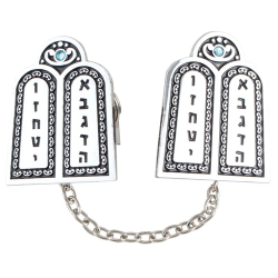Nickel Tallit Clips "luchot"