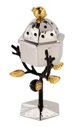 Spice Box - Stainless Steel - Pomegranates