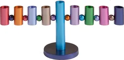 Hanukkah Menorah - Multicolor