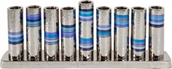 Hanukkah Menorah - Rings - Blue