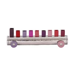 Hanukkah Menorah - Small Train - Maroon