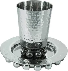 Kiddush Cup + Balls - Silver