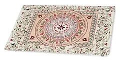 Challah tray - colorful mandala with Shabbat verse